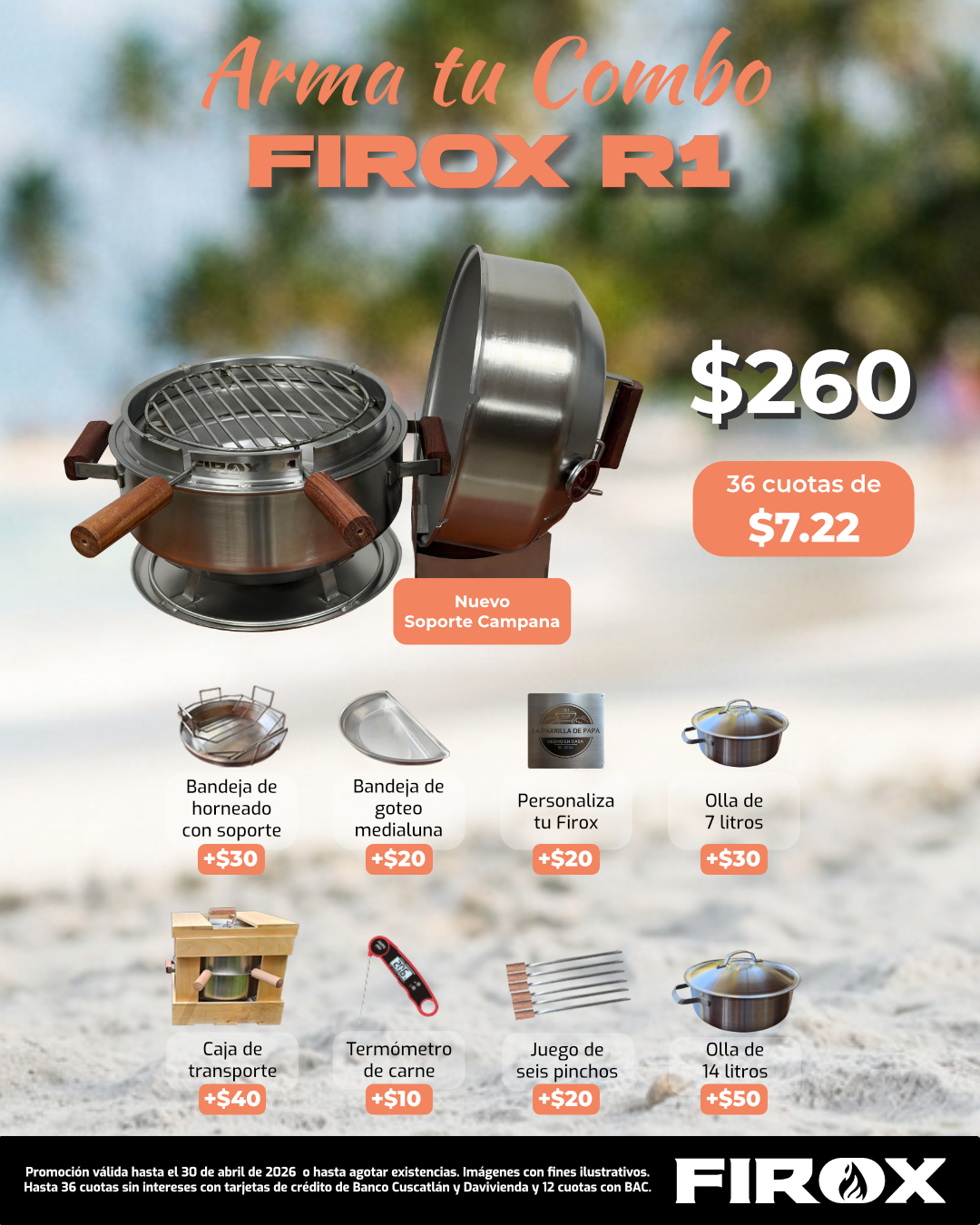 Promoción de verano arma tu combo para Firox R1
