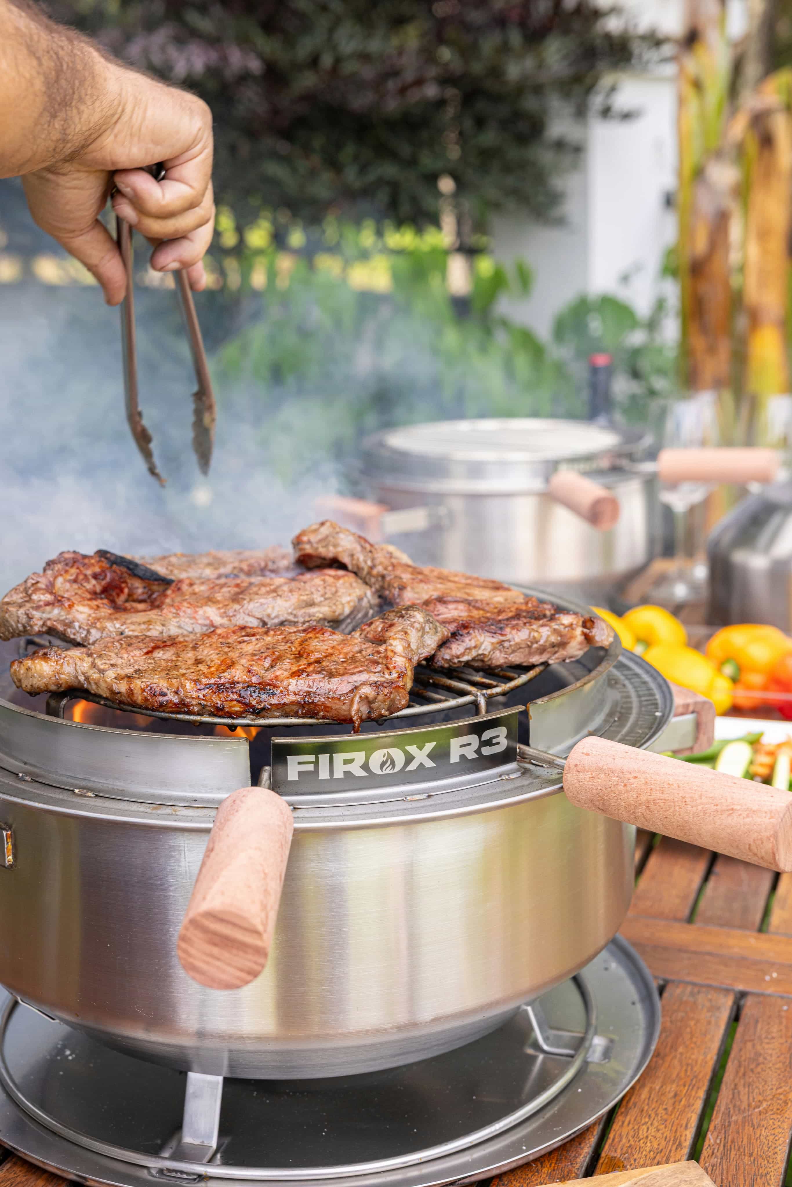 Firox R3 asando carne